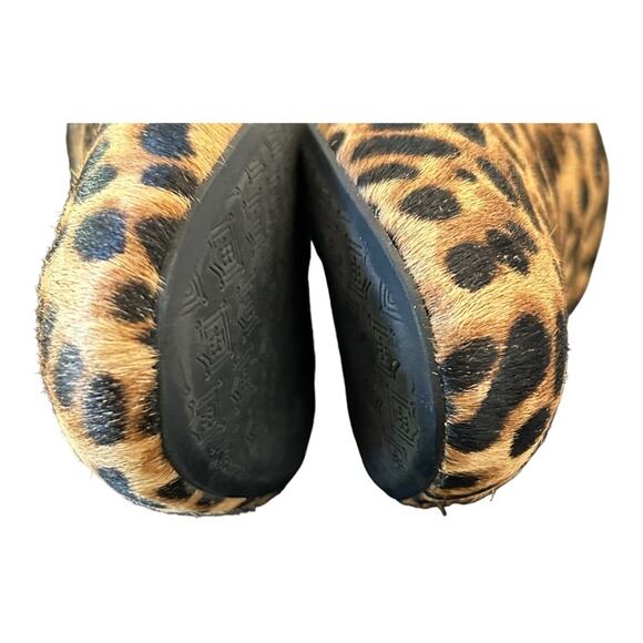 Birdies The Sterling Slip on Smoking Loafer in Cheetah Calf Hair 6.5 - Picture 8 of 10